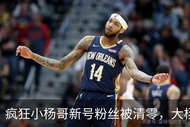 疯狂小杨哥新号粉丝被清零，大杨哥新号粉丝跌至2.6万！此前注销亿级旧账号